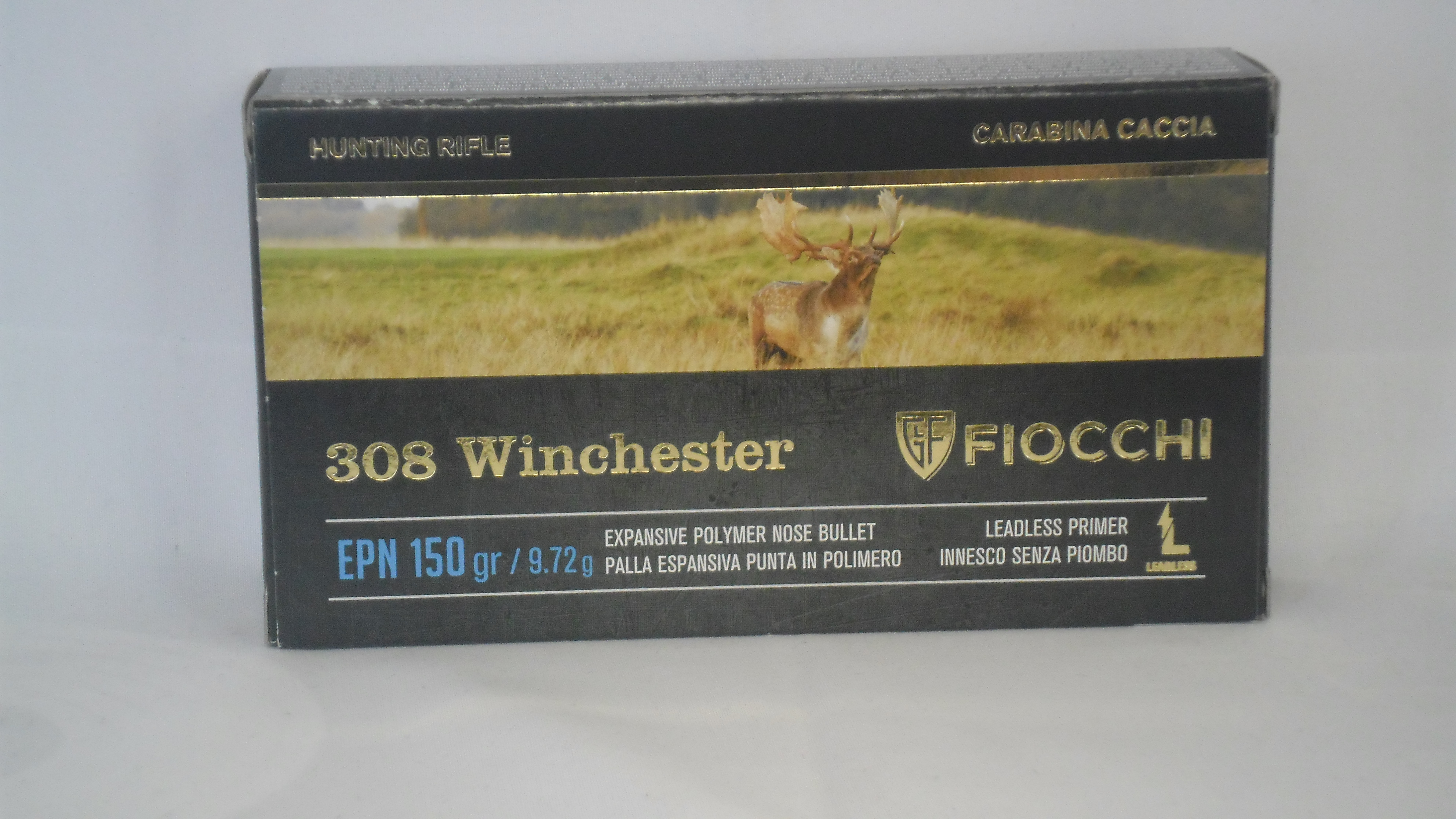 CARTUCCE CAL. 308 WIN - marca FIOCCHI - modello 308 WIN POWER POINT 150 GR - calibro .308 WINCH. 22